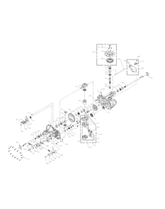 Transmission Assembly Diagram and Parts List for 56A443TH (750-XP)(2009 & 2010) Cub Cadet Lawn Mower